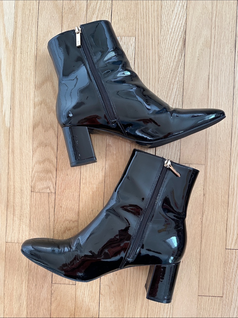 Ted Baker patent leather booties size 40 / 9 - Picture 2 of 13